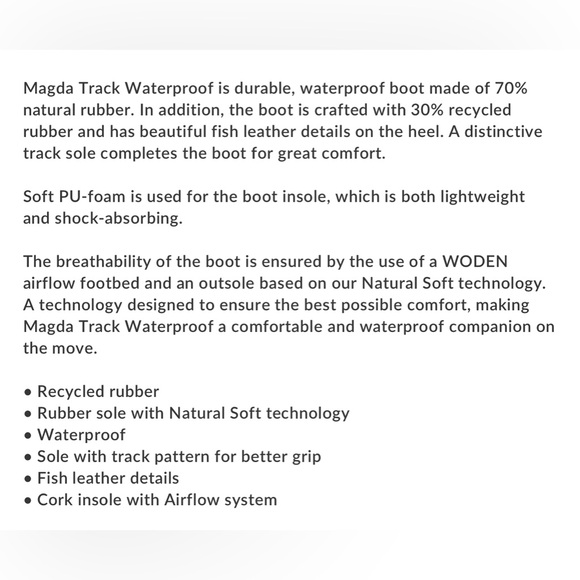 WODEN EU38 US 6.5 Magda Track Waterproof Chelsea Boot in Mocha Brown Orig $150 - Picture 8 of 16